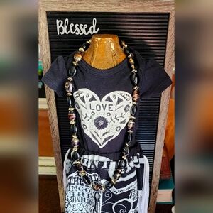 Vintage Costume Jewelry Necklace – Colorful Beaded Statement Piece